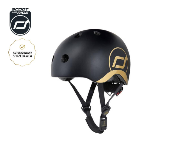 Scoot & Ride Kask Ochronny S-M dla dzieci 3+ Gold - 1021828 - zdjęcie 2